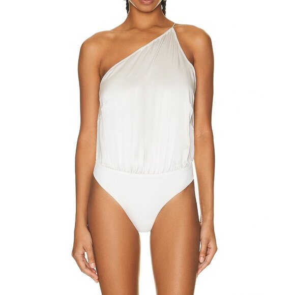 NWT The Sei One Shoulder Bodysuit in Frost size 0 - Picture 3 of 7